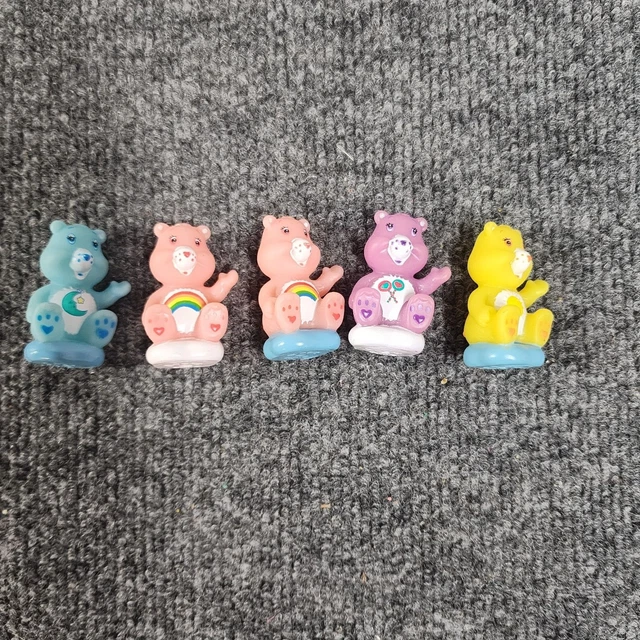 TCFC Care Bears on Clouds Bear Figure Lot Set of 5 Total Figures
