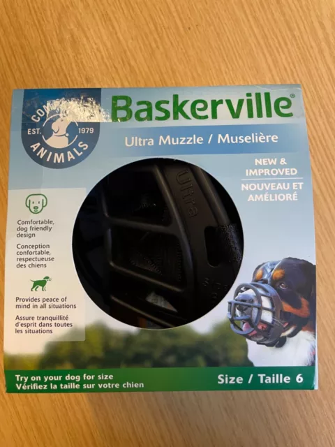 Company Of Animals, Baskerville Ultra Muzzle, Size 6, Black