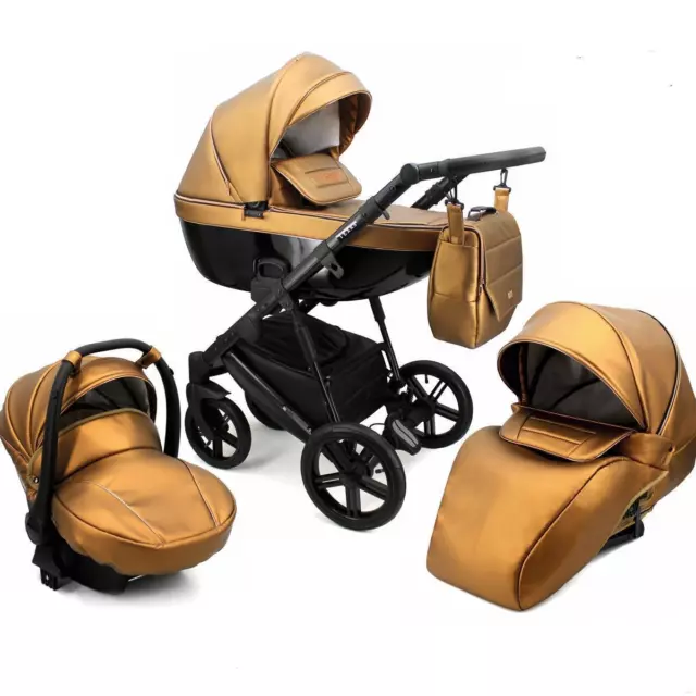 Kinderwagen Buggy Set Isofix Farbe und  Autositz wählbar Texos by Lux4Kids