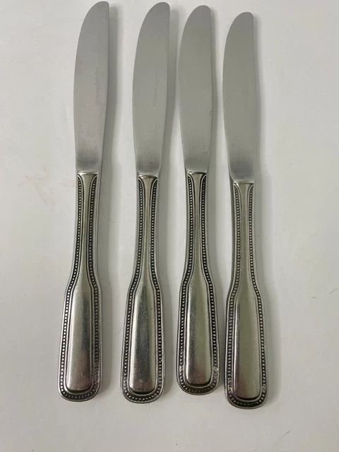 Stainless By Salem Flatware 1776 Pattern Bead Beaded Japan Fork Vintage