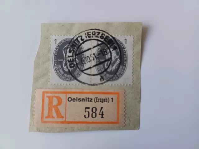 Briefmarke DDR 1950 Mi 261 250 Jahre deutsche Akademie gestempelt 6.10.51