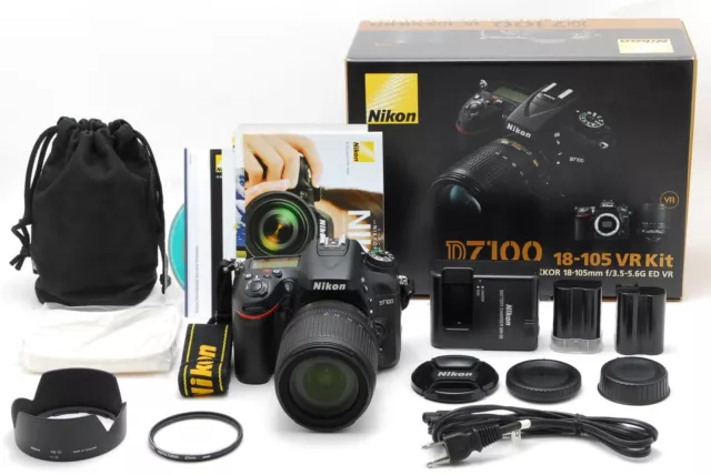 *NEAR MINT w/Box* Nikon D7100 24.1 MP w/18-105mm F/3.5-5.6G ED VR Lens Set#JAPAN