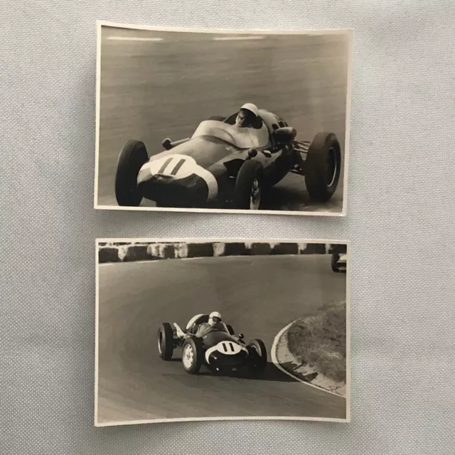 Vintage Racing Car Photo Photograph Print Lot of 2 Grand Prix - Tag AL17313