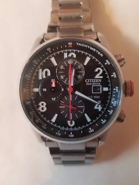Citizen eco drive deals tachymeter wr100
