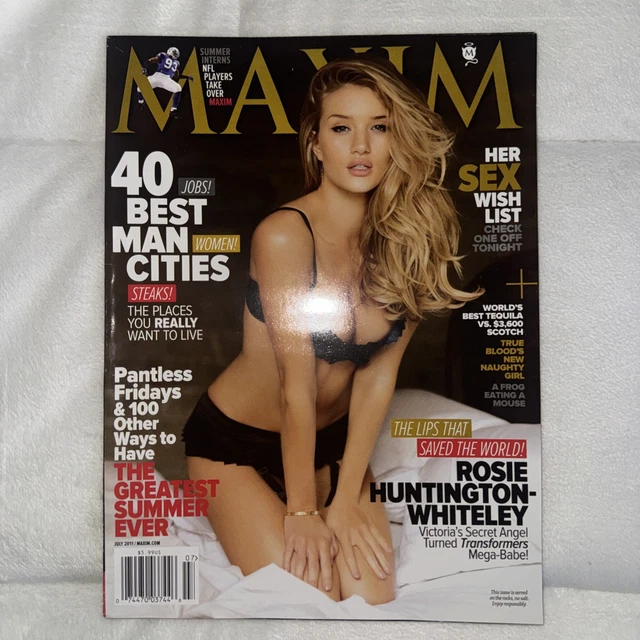 ROSIE HUNTINGTON WHITLEY cover Maxim Magazine July 2011 US Edition