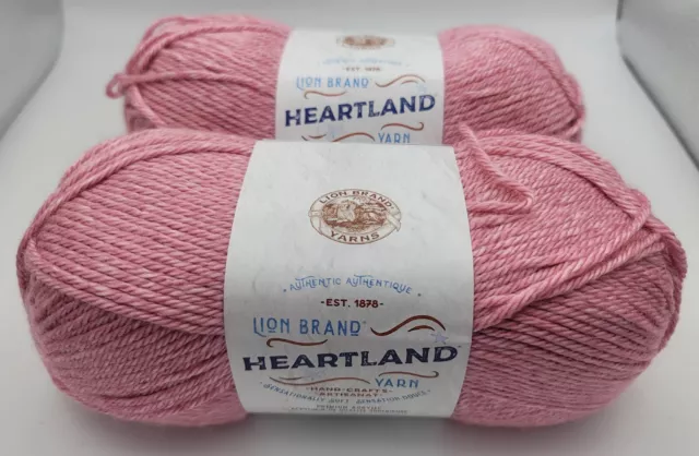 Lion Brand Heartland Yarn, Color is Virgin Islands, Lot of 2, 251