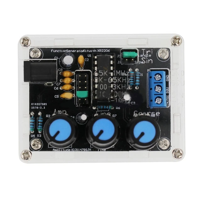 XR2206 Generatore di segnali ad alta precisione kit fai da te con frequenza 1 Hz