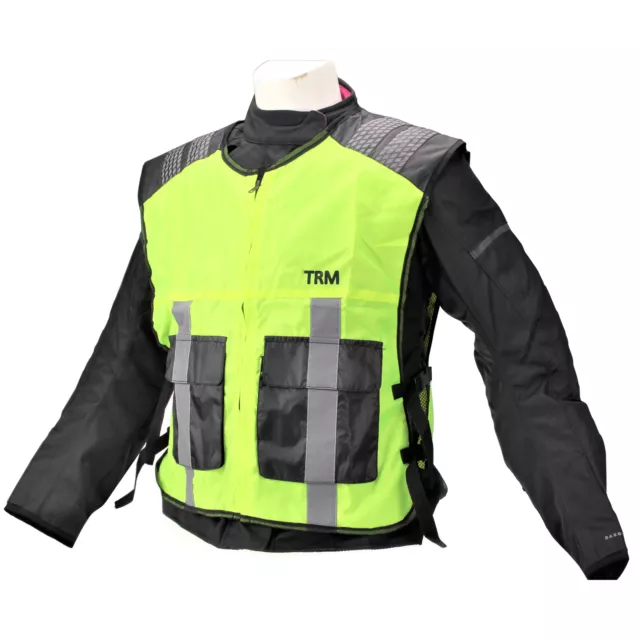 ARK Hi-Viz Reflective Tabard Jacket Motorcycle Bike Cycling Outdoor Working Vest