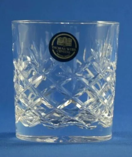 THOMAS WEBB CRYSTAL - BURLINGTON - 6oz  WHISKY GLASS 7.6cm UNUSED NEW CONDITION