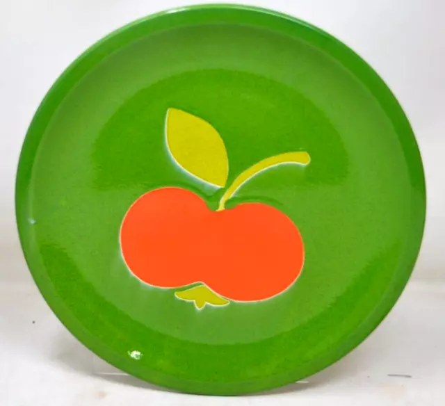 Waechtersbach Pottery Red Apple RARE DINNER PLATE 10" W. Germany Vintage 70's