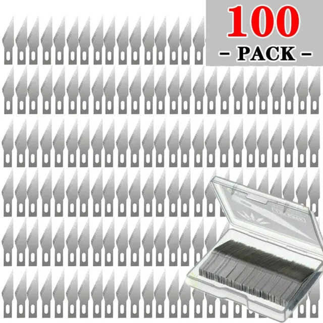 100 PCS Blades #11 Knife style for Exacto x-Acto Hobby For Multi Tool Crafts+BOX