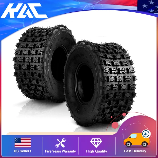 Two 22x10-9 Sport ATV Tires All Terrain AT 6 Ply Tubeless Black Rubber 22/10-9 Two 22x10-9 Sport ATV Tires All Terrain AT 6 Ply Tubeless Black Rubber 22/10-9