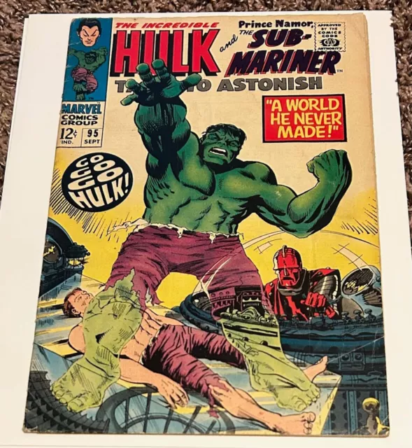 Tales To Astonish #95  Hulk Vs High Evolutionary  Sub-Mariner  1967