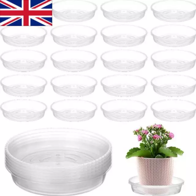 10x Saucer Base Round Plant Flower Pot Plate Water Drip Tray Planter Garden