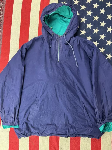 1980s Anorak jacket Mountain smock bushcraft Reversible size XL