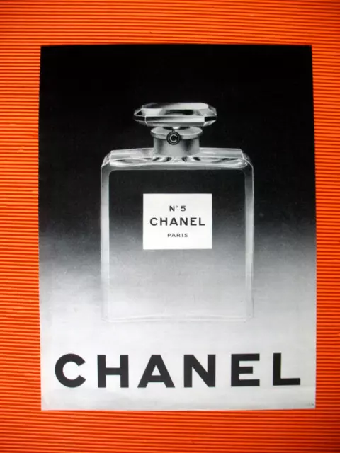 Publicite De Presse Chanel N° 5 Parfum Paris French Ad 1961