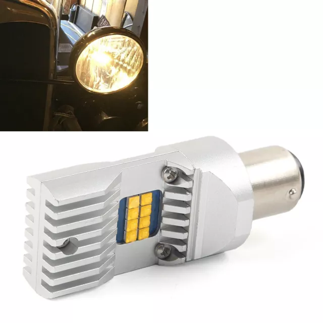 LED Headlight Bulb 6V Or 12V For Ford Model A Model T BA15D Warm White Light LED Headlight Bulb 6V Or 12V For Ford Model A Model T BA15D Warm White Light