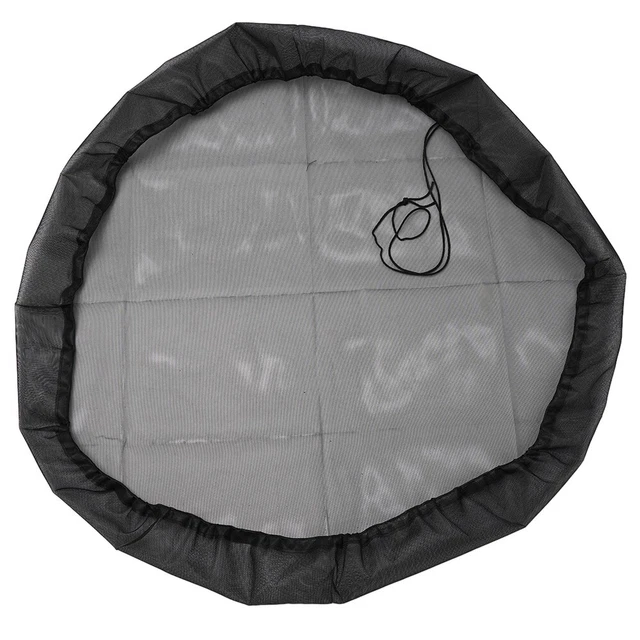 Filet De Protection Pour Tonneau à Eau De Pluie - 90 Cm De Diamètre, Avec Cordon, Anti-feuilles Et Moustiques