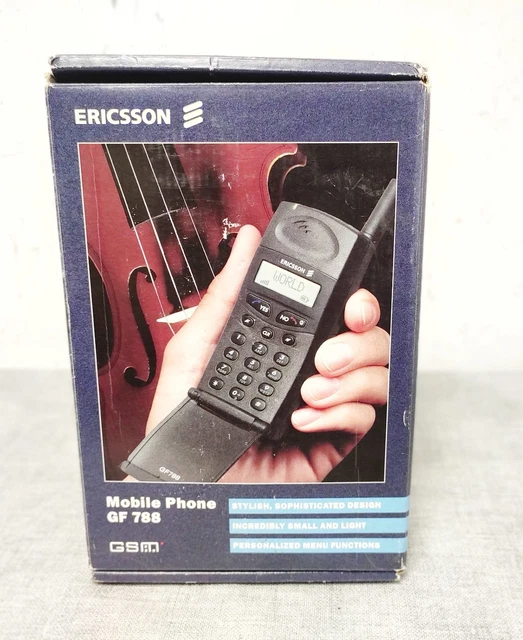 Téléphone Ericsson GF768 Vintage – Débloqué – En Boîte Avec Chargeur – Pour Pièces