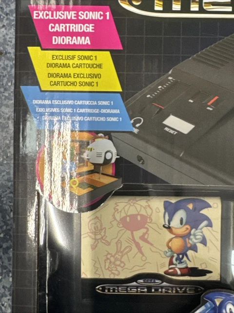 SEGA MEGA DRIVE Sonic The Hedgehog 1 Console Diorama Supervillain ...