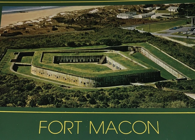 Fort Macon State Park Historic Fort Postcard  Beaufort Inlet North Carolina