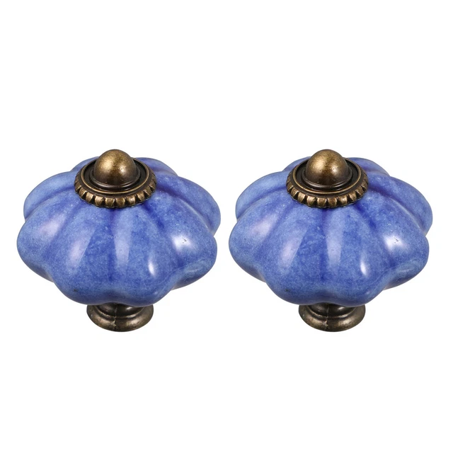 2pcs Ceramic Drawer boutons de tiroir en céramique couleur poignée de placard de