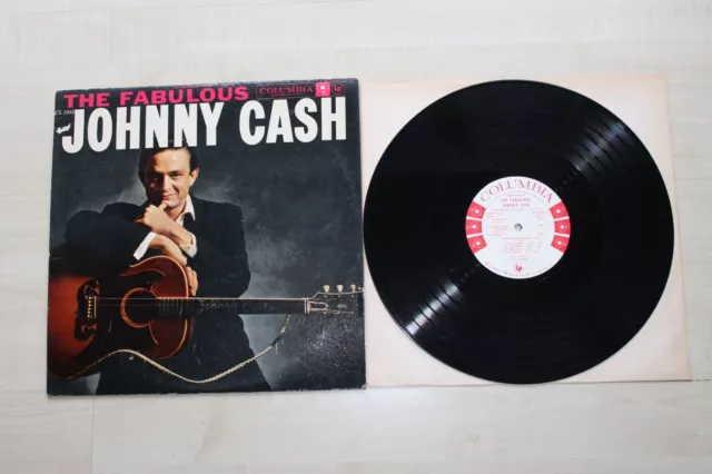 Johnny Cash, The Fabulous Johnny Cash, Columbia USA 1958, White 6 Eye Labels