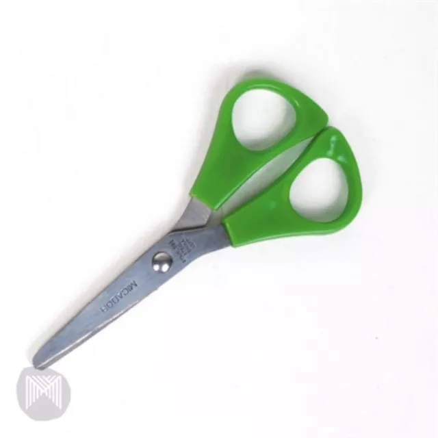 Left Handed scissors, 130mm, 13cm Ergonomically designed, Micador SCL345 GREEN