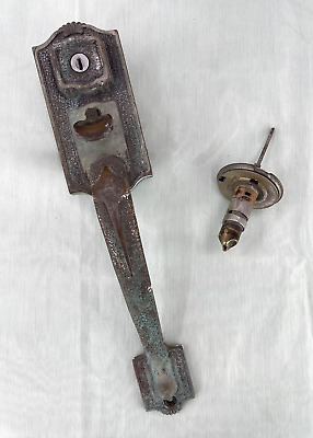 Antique Brass Entry Door Mortise Lock Cylinder Door Handle