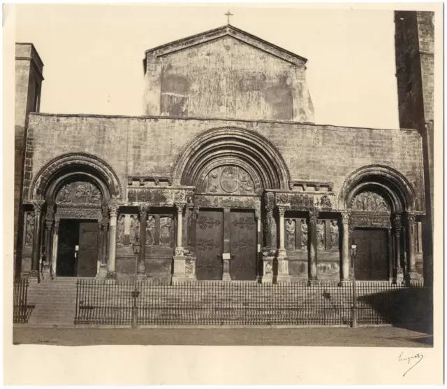 Huguet, France, Arles, église abbatiale de Saint-Gilles du Gard, le portail  vin