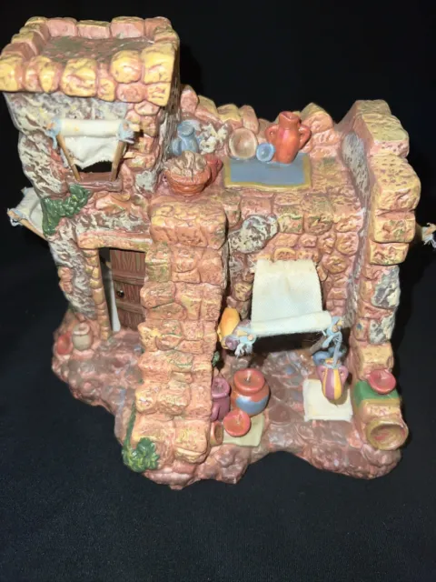 The Fontanini The Marketplace Heirloom Nativity. ceramic building