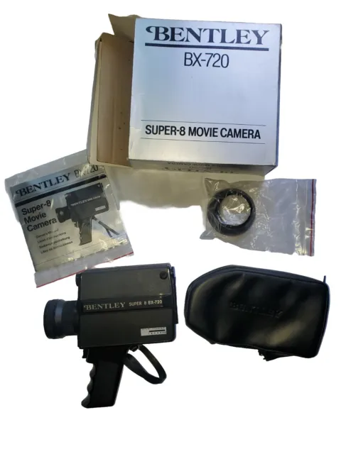 Vintage Bentley Video Camera Super-8 BX-720 Movie Complete Untested