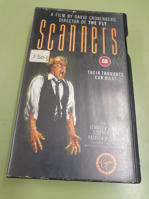 SCANNERS, VHS VIDEO, David Cronenberg, Cert 18 Movie PAL £5.92 ...