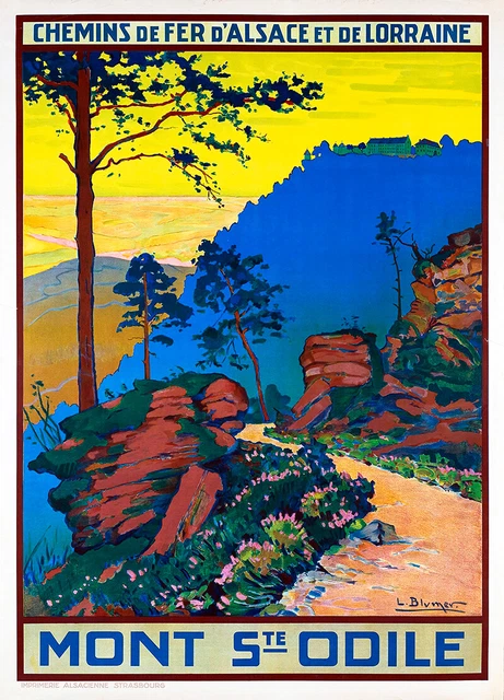 6110.Chemins de fer D'Alsace de Lorraine.Travel Poster.Wall Art Decorative