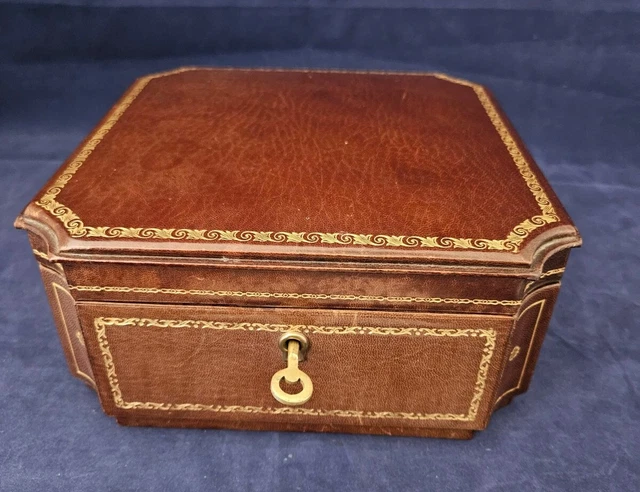 Coffret à Bijoux Ancien 'Au Touriste' - Boîte Vintage Avenue De L'Opéra - Occasion