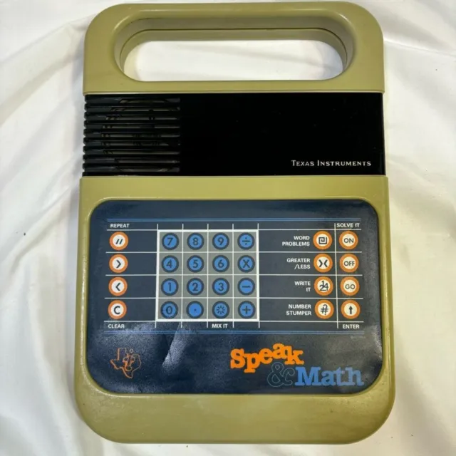 Texas Instruments Vintage 1980 Speak and Math