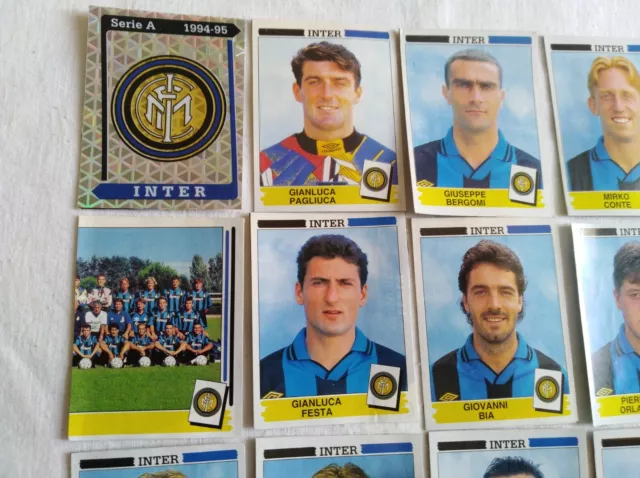 ALBUM FIGURINE CALCIATORI PANINI 1994/95 INTER rec. scegli la figurina