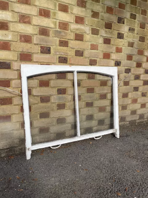 Reclaimed Old Victorian Edwardian Arch Panel Wooden Sash Window 1067 x 830mm