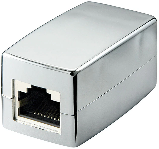5x Modularkupplung; CAT 6 RJ45 2xF 1:1 SB