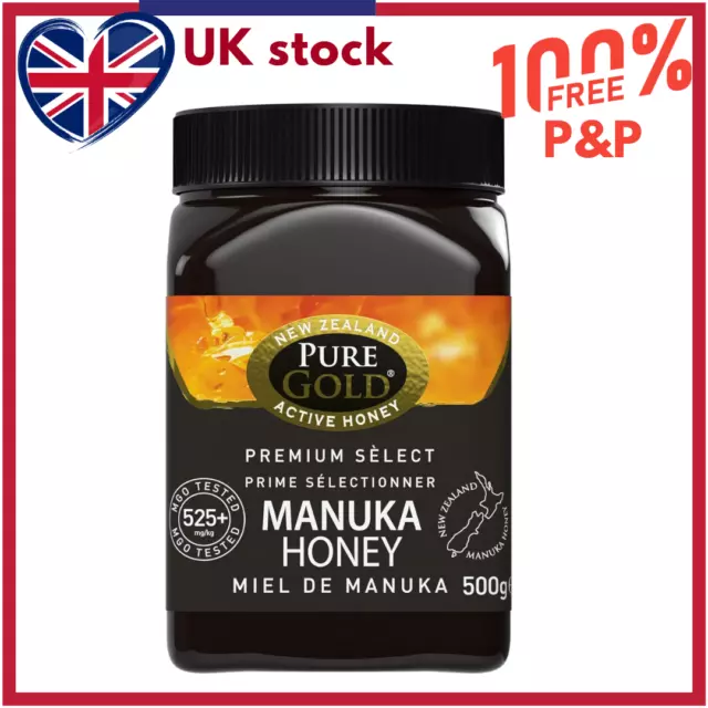 Manuka Honey - Pure Gold Premium Select 525 MGO 500g FREE P&P!