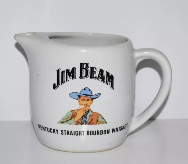 Bourbon Whisky Jim Beam Faience Pitcher
