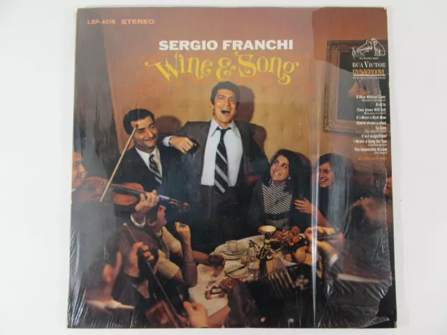 Sergio Franchi Wine And Song Stereo RCA Victor LSP-4018 Stereo 1968