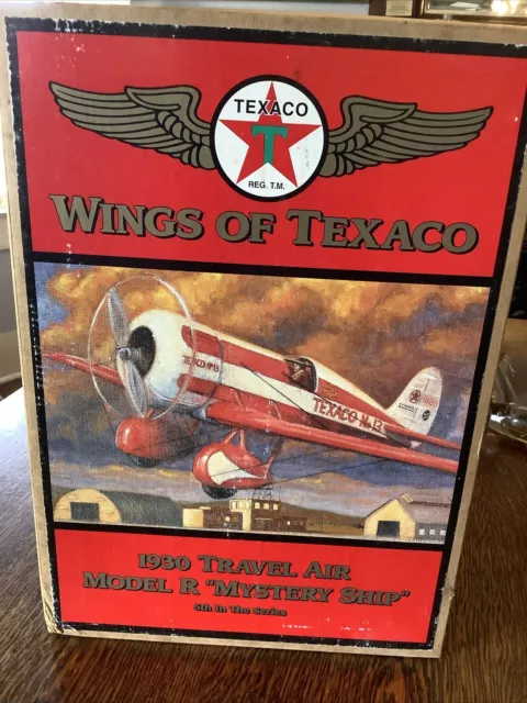 Wings of Texaco 1930 Travel Air Model R "Mystery Ship" plane 1997 ERTL new w/COA