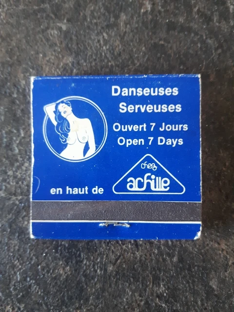 Club 1560 St Denis Montreal Quebec Matchbook Cover 2
