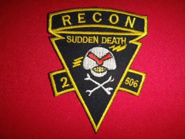 Vietnam War Patch US 2nd Battalion 506th Infantry Regiment RECON SUDDEN DEATH