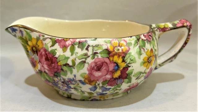 VTG Royal Winton Grimwades Summertime Pattern Chintz Ceramic Creamer Floral