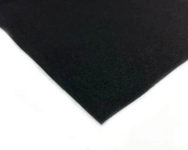 (€25,-m²) STP Akustik Bezugsstoff Bespannstoff selbstkl. schwarz 1,40m x 1m