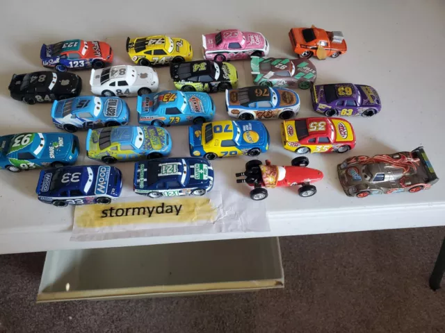 DISNEY PIXAR CARS race car lot of 20 loose unplayed with