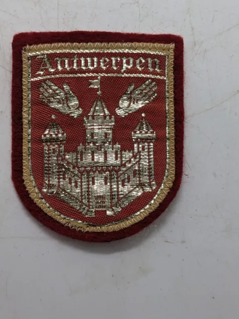 Vintage Antwerpen Antwerp Belgium European Travel Souvenir Patch