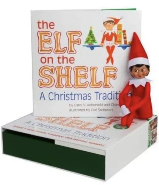 Elf on The Shelf a Christmas Tradition Toy Figure, Brown Eyes, Girl, NIB